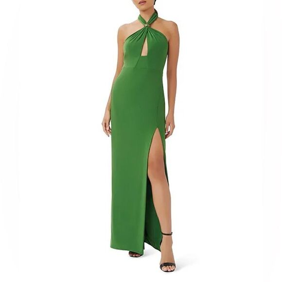 Aidan by Aidan Mattox Women's Halter Gown - Picture 1 of 8